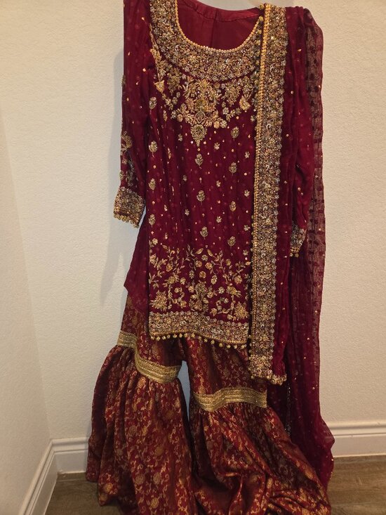 Dresses & Skirts - Red gharara